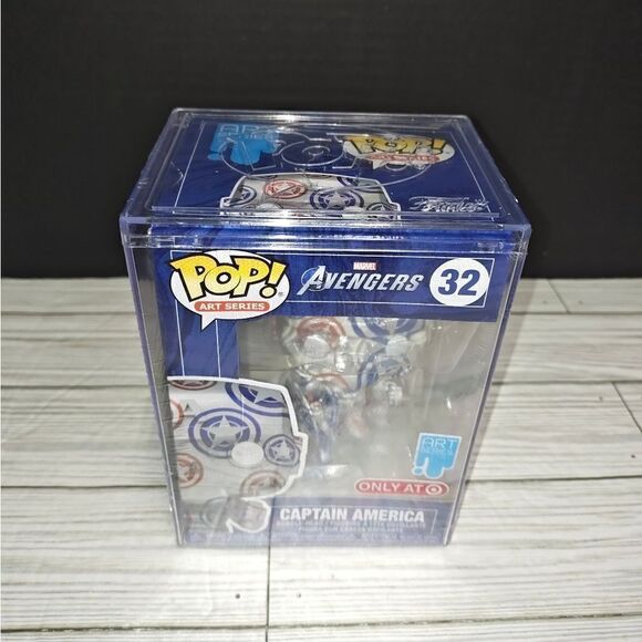 Funko Pop! Art Series: Marvel Avengers - Captain America #32 - Target Exclusive - Picture 1 of 11